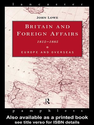 cover image of Britain and Foreign Affairs 1815-1885